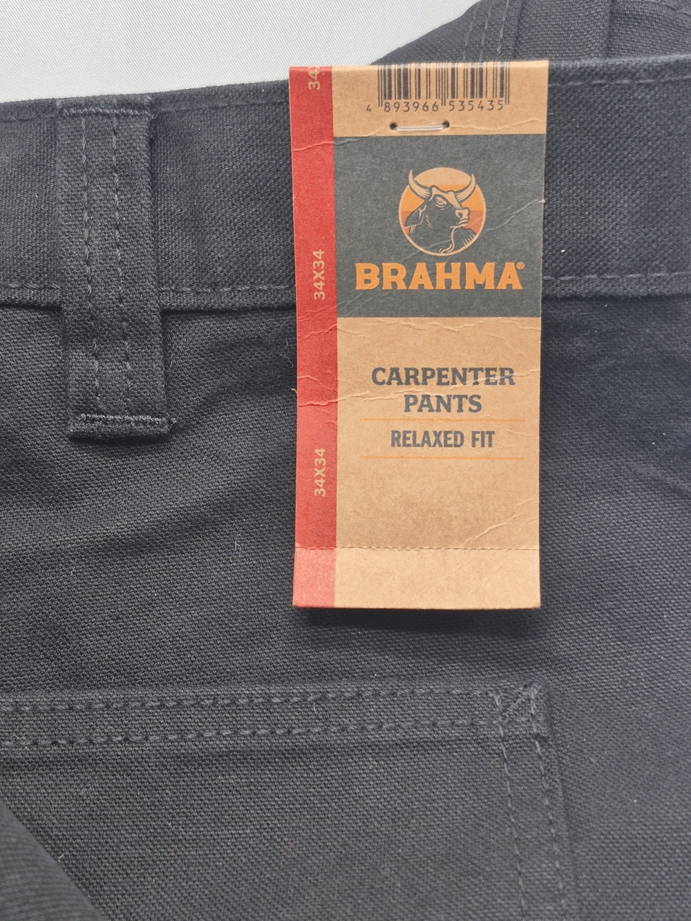 BRAHMA Men's Carpenter Shorts in Black - Relaxed Fit